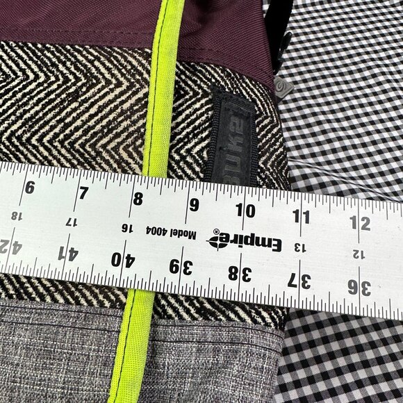 Timbuk2 Custom Black Herringbone Purple Green Messenger Travel Work Bag - Picture 3 of 6